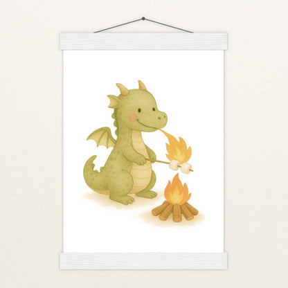 Drax der Drache - Motiv: "Marshmallows" Poster mit Leisten von tinylearner