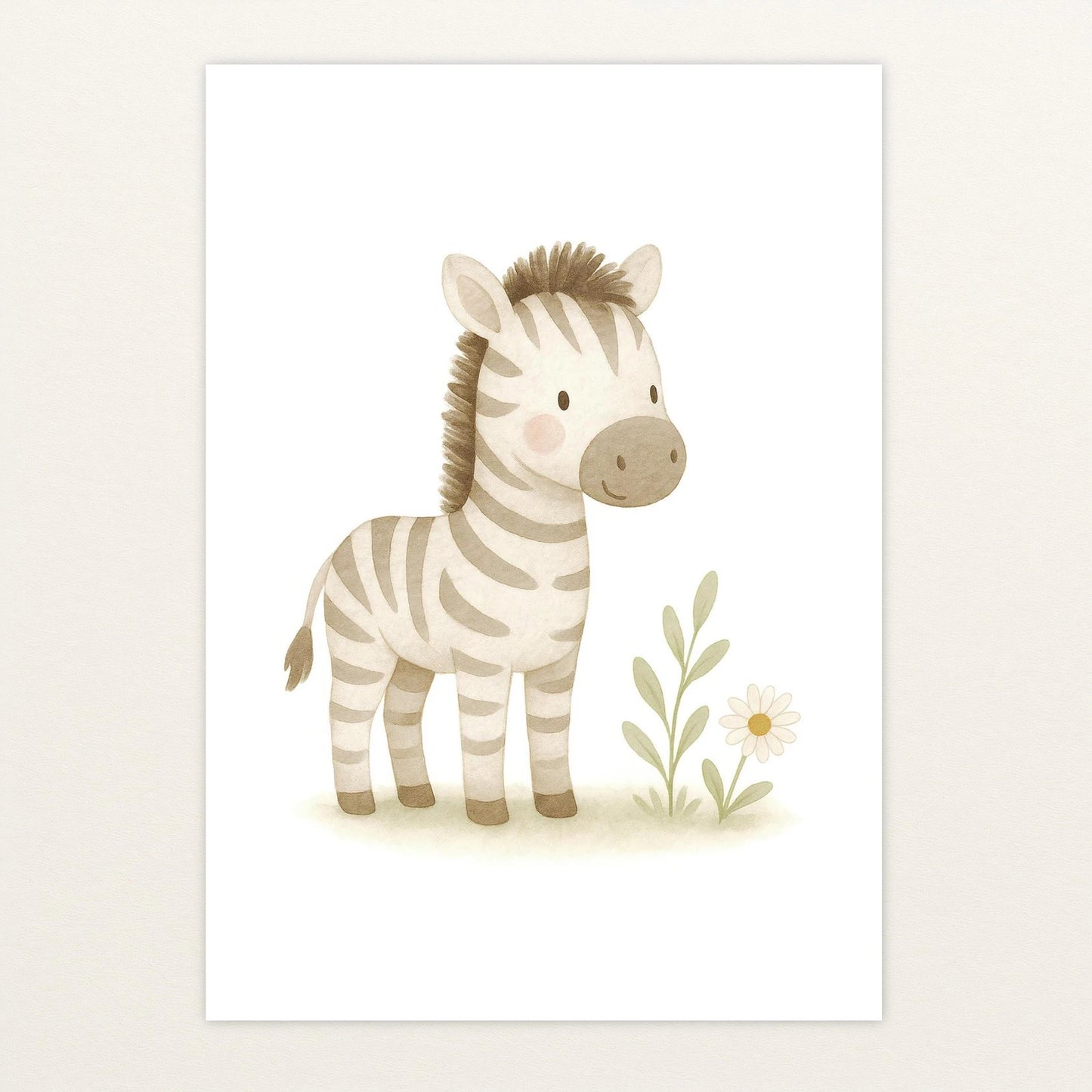 Zinni das Zebra Poster von tinylearner