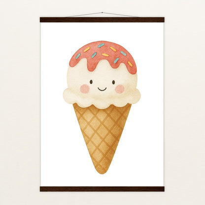 Süßes: Eiscreme Poster mit Leisten von tinylearner