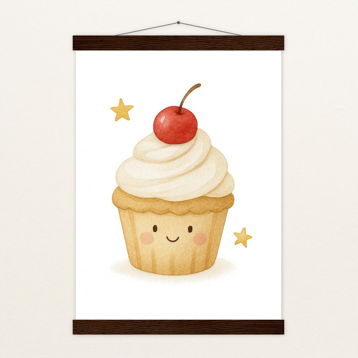 Süßes: Cupcake Poster mit Leisten von tinylearner