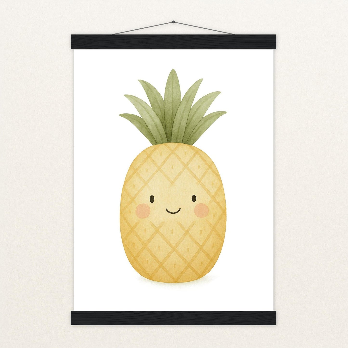 Obst: Ananas Poster mit Leisten von tinylearner