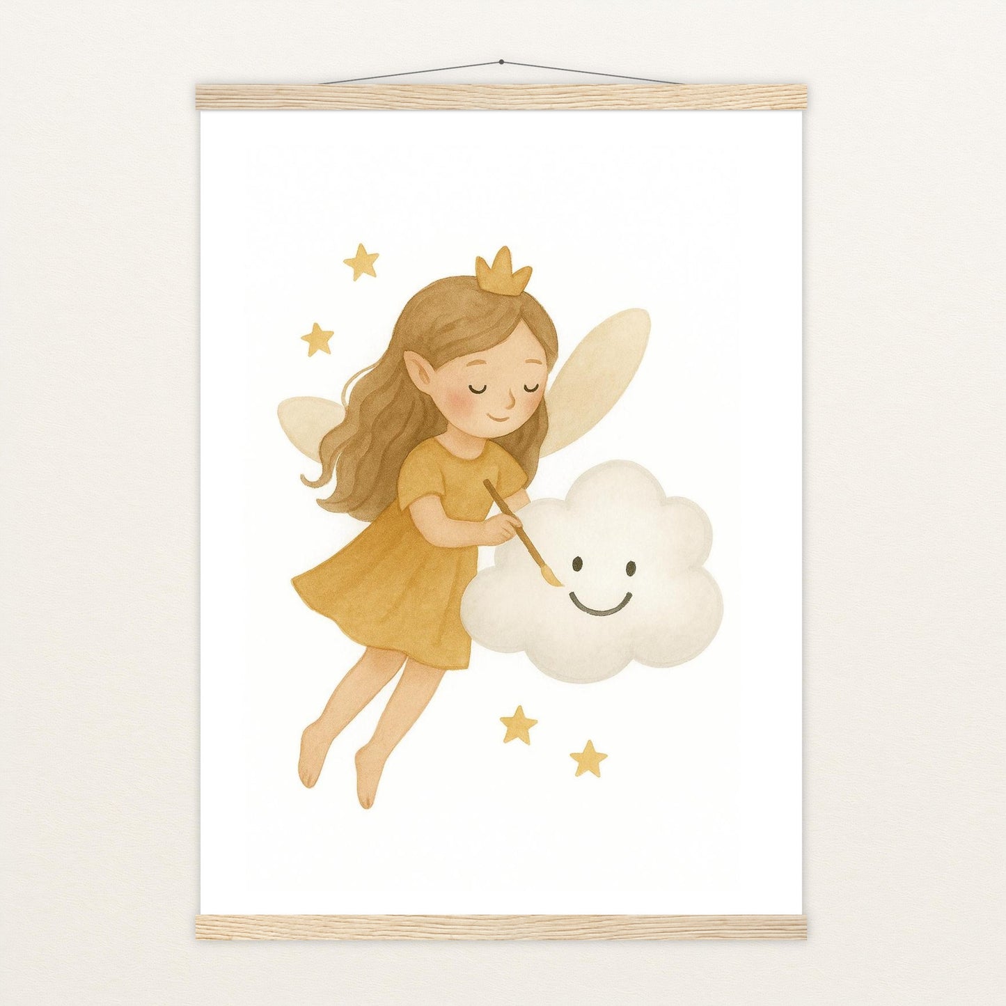 Fina die Fee - Motiv: "Wolke" Poster mit Leisten von tinylearner