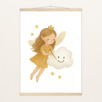 Fina die Fee - Motiv: "Wolke" Poster mit Leisten von tinylearner