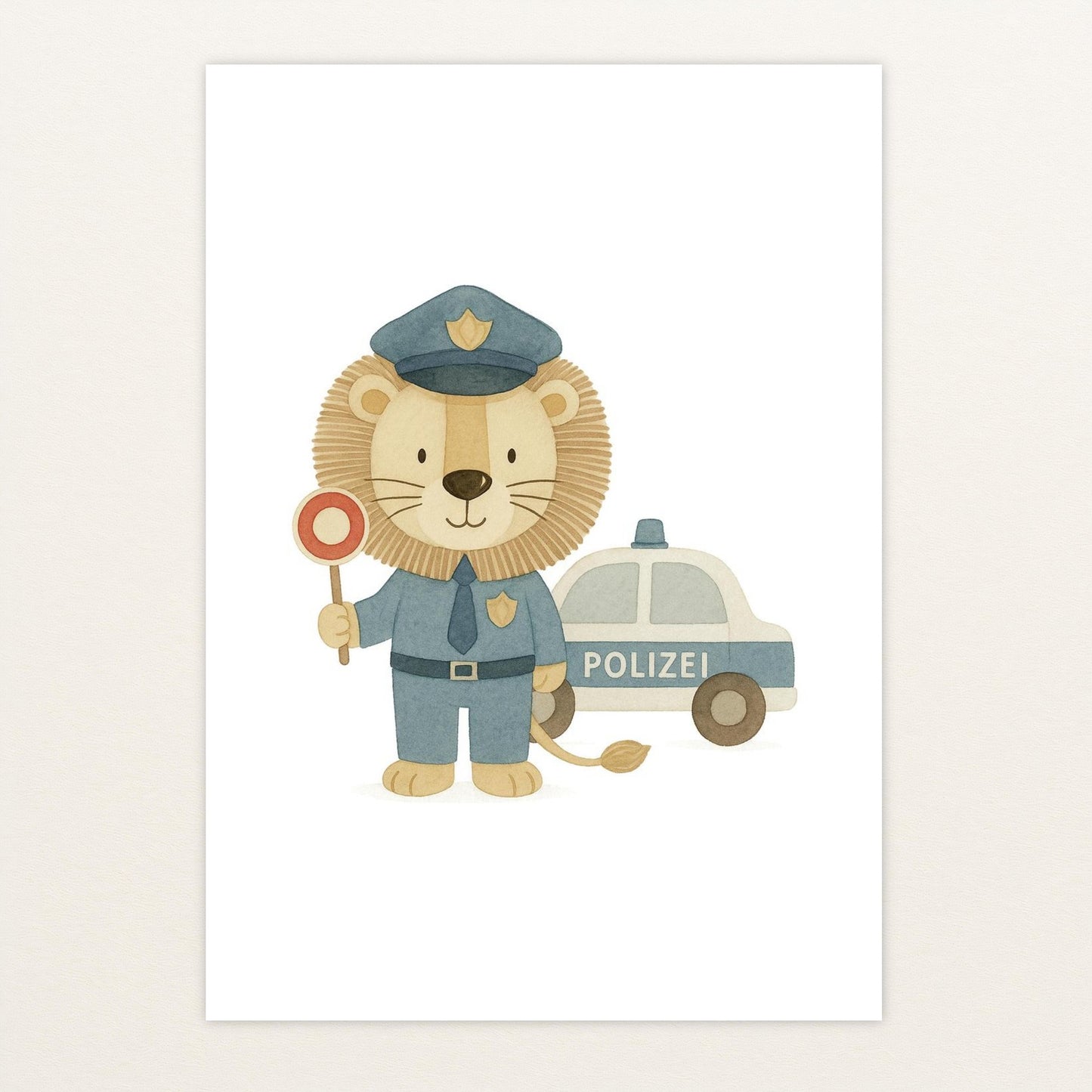 Leo der Löwe - Motiv: "Polizei" Poster von tinylearner