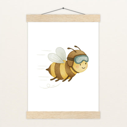 Bibi die Biene Poster mit Leisten von tinylearner