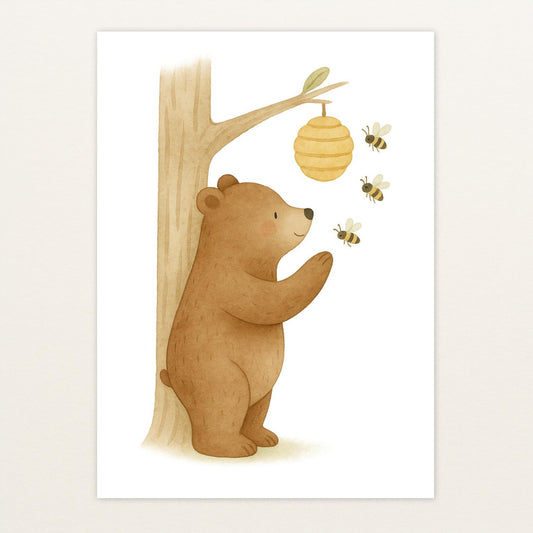 Balu der Bär - Motiv: "Bienenstock" Poster von tinylearner