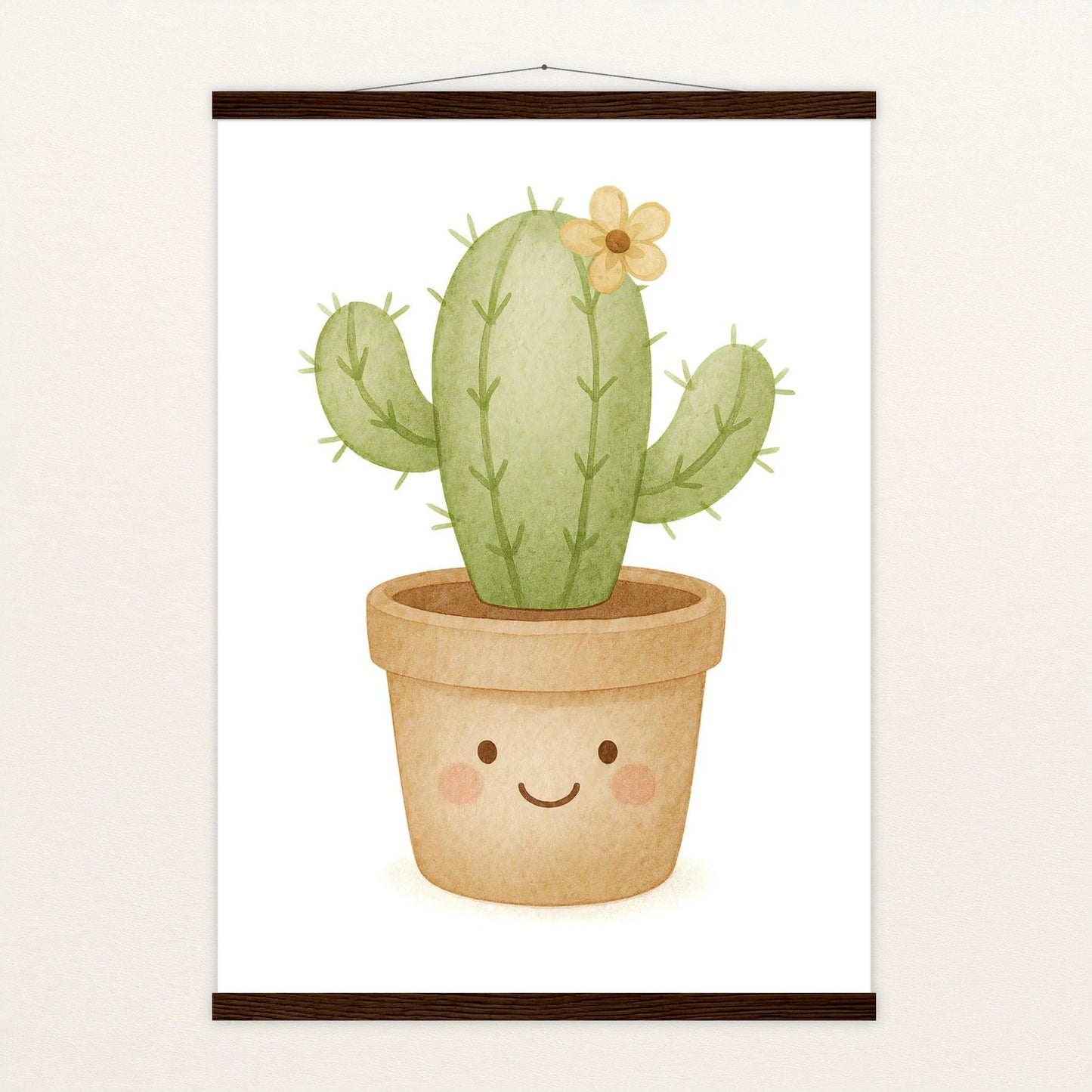 Kaktus Poster mit Leisten von tinylearner