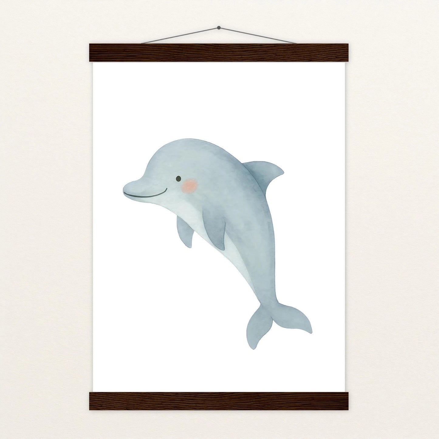 Dora der Delfin Poster mit Leisten von tinylearner