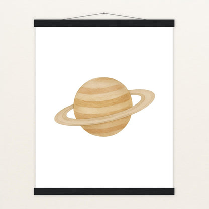 Saturn Poster mit Leisten von tinylearner