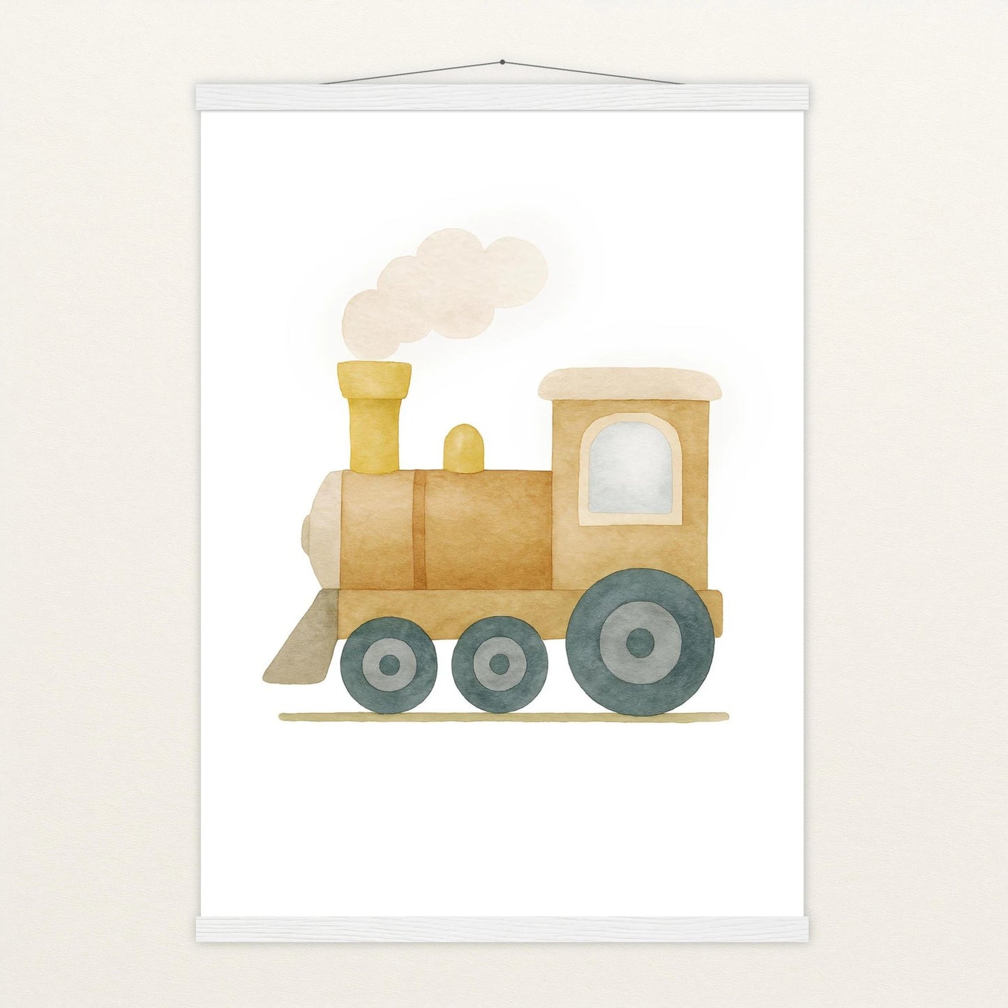 Lokomotive Poster mit Leisten von tinylearner