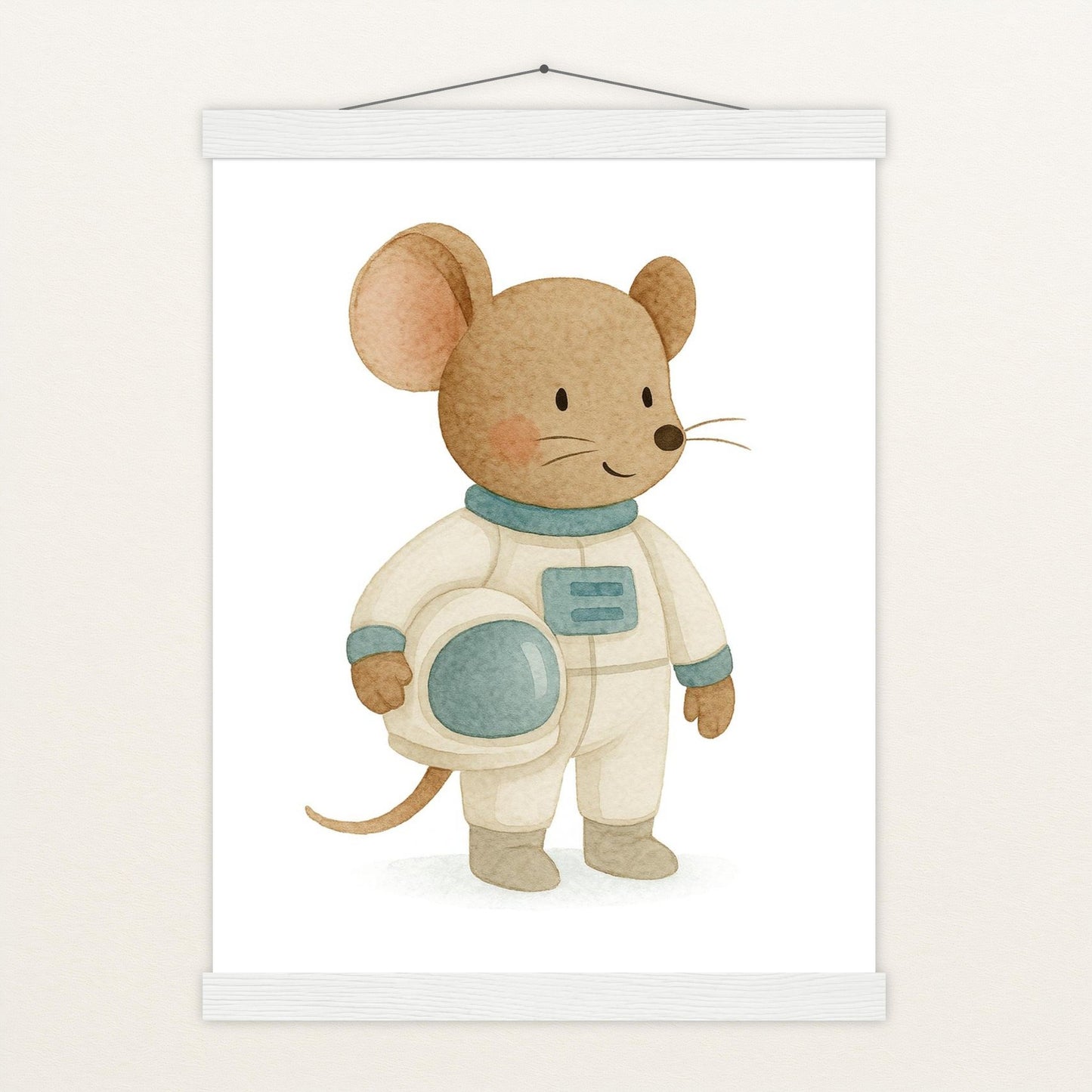 Mimi die Maus - Motiv: "Astronaut" Poster mit Leisten von tinylearner