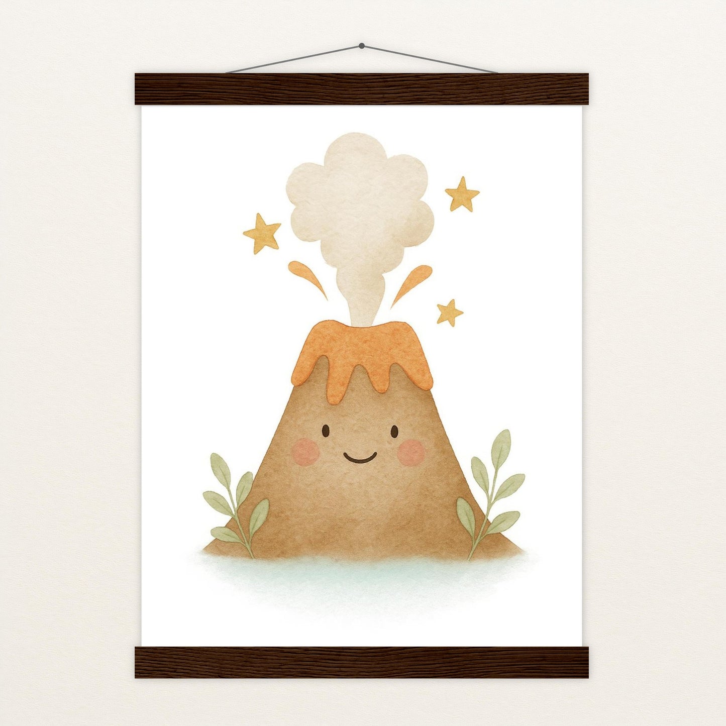 Vulkan Poster mit Leisten von tinylearner