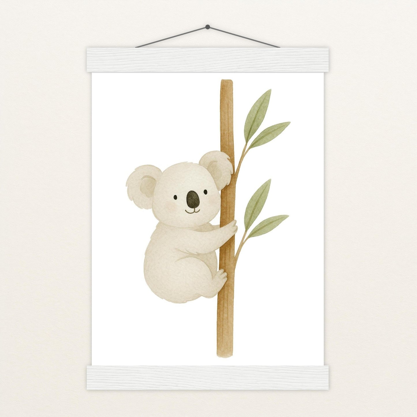 Kori der Koala Poster mit Leisten von tinylearner
