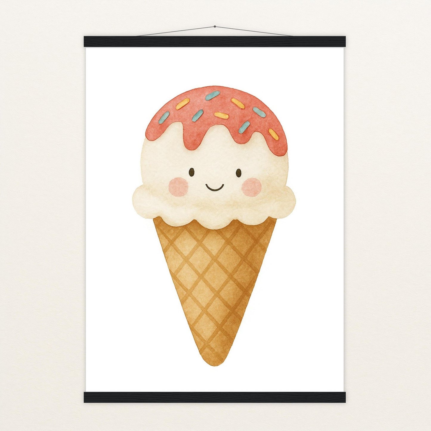 Süßes: Eiscreme Poster mit Leisten von tinylearner