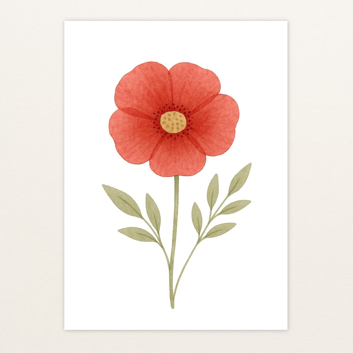 Mohnblume Poster von tinylearner