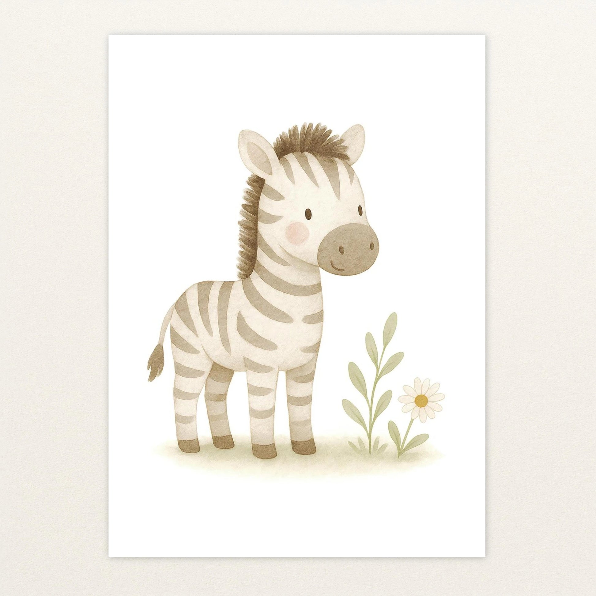Zinni das Zebra Poster von tinylearner