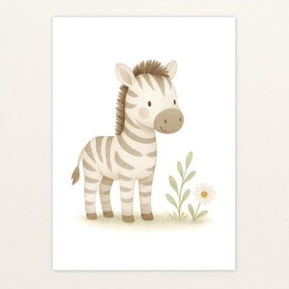 Zinni das Zebra Poster von tinylearner