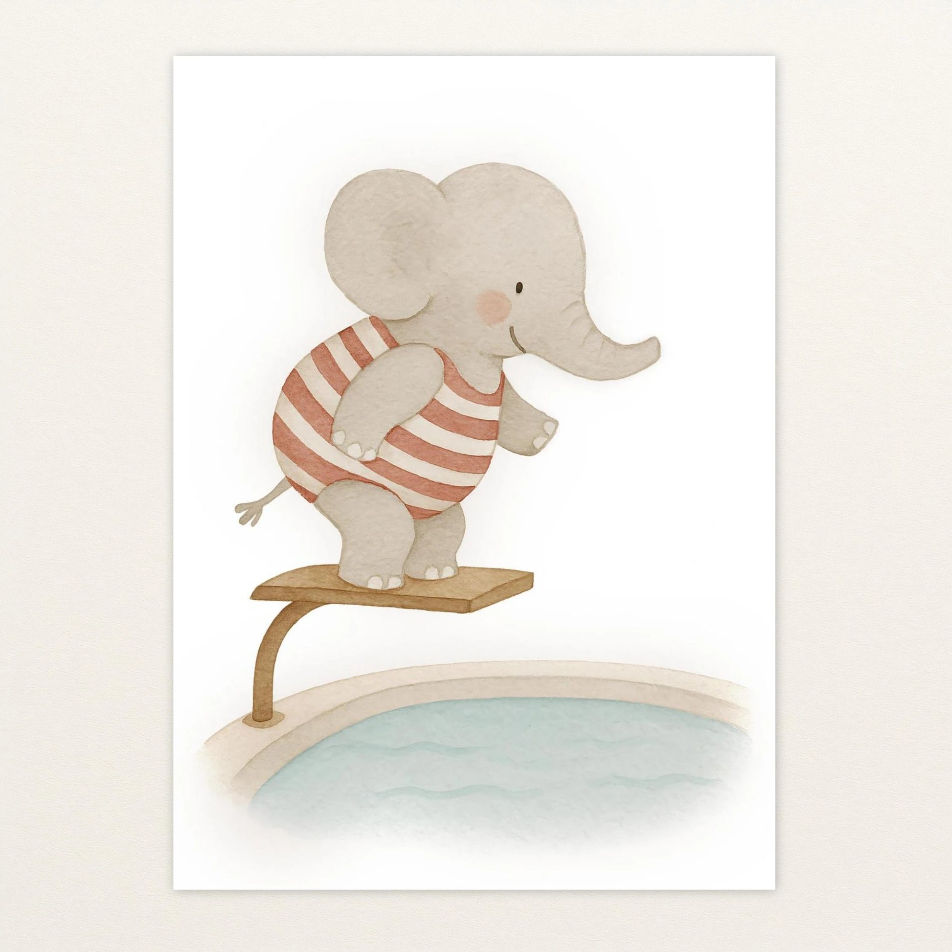 Emil der Elefant - Motiv: "Pool" Poster von tinylearner