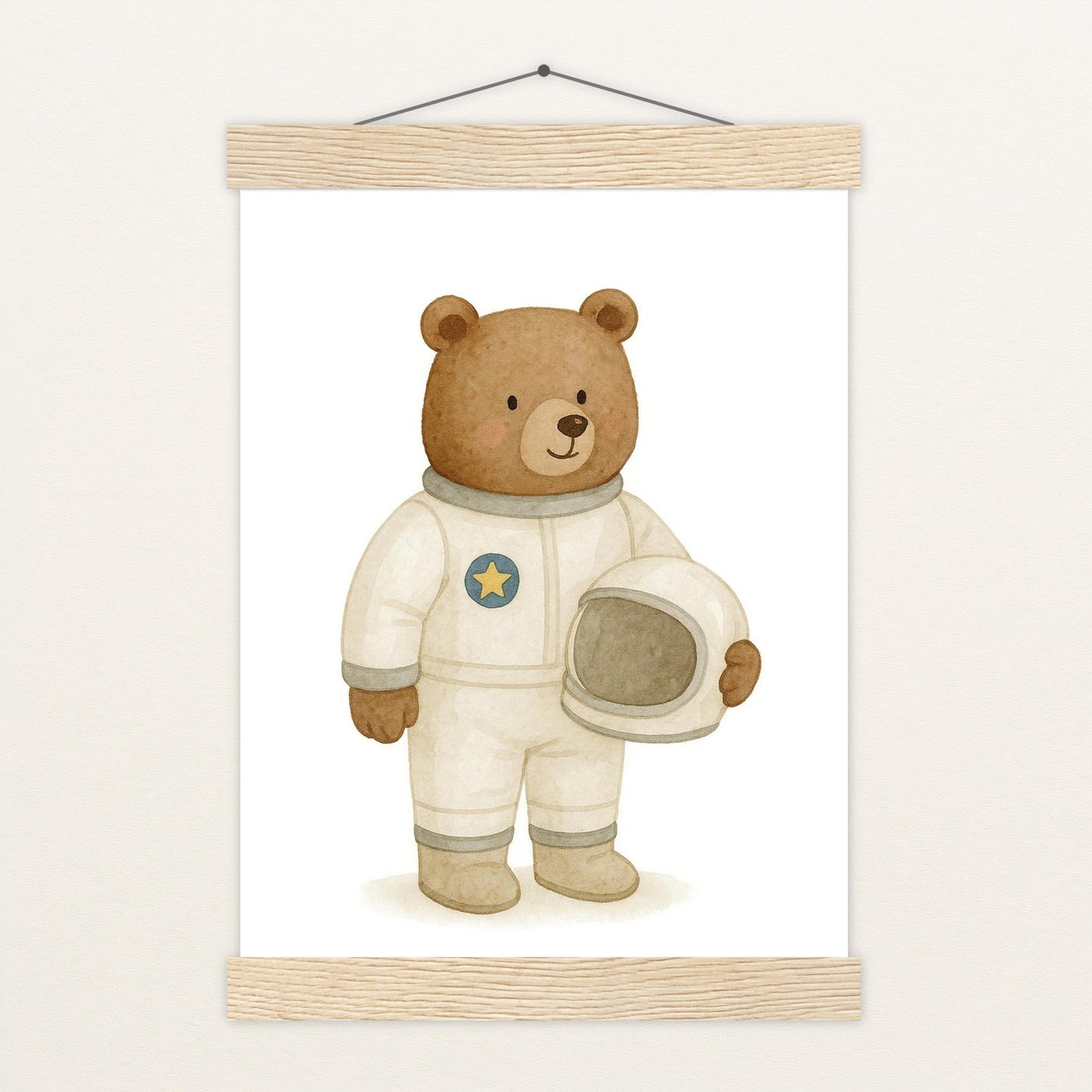 Balu der Bär - Motiv: "Astronaut" Poster mit Leisten von tinylearner