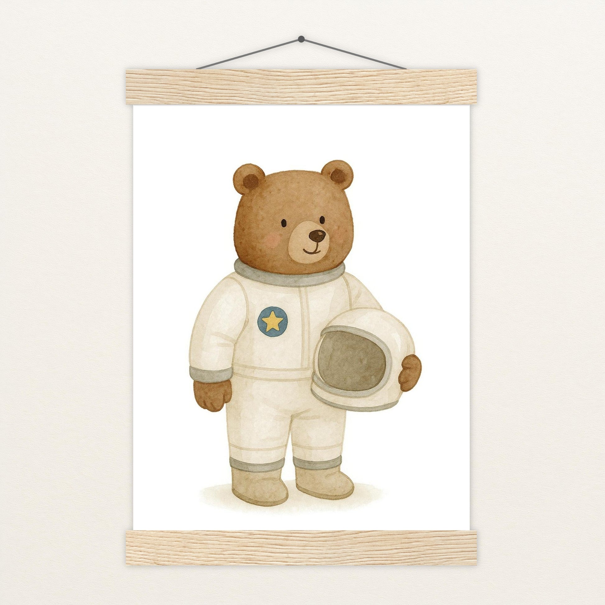 Balu der Bär - Motiv: "Astronaut" Poster mit Leisten von tinylearner