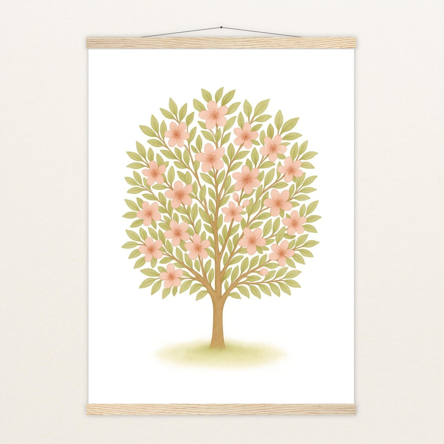 Kirschbaum Poster mit Leisten von tinylearner