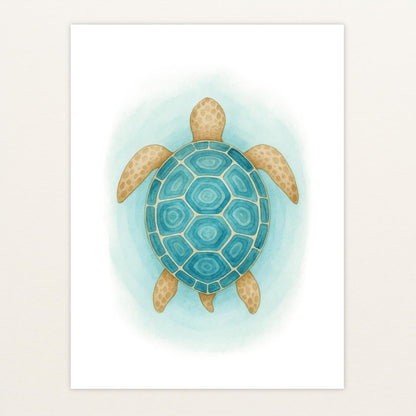 Sora die Schildkröte - Motiv: "Treiben" Poster von tinylearner