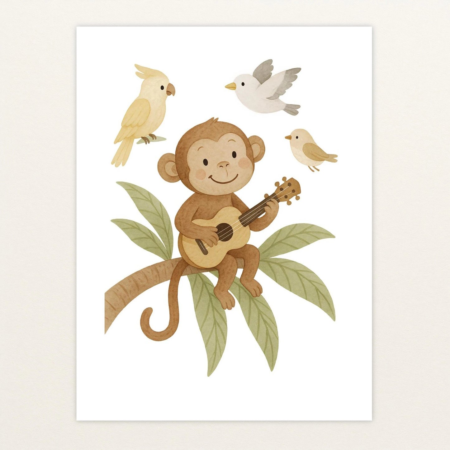 Aki der Affe - Motiv: "Ukulele" Poster von tinylearner