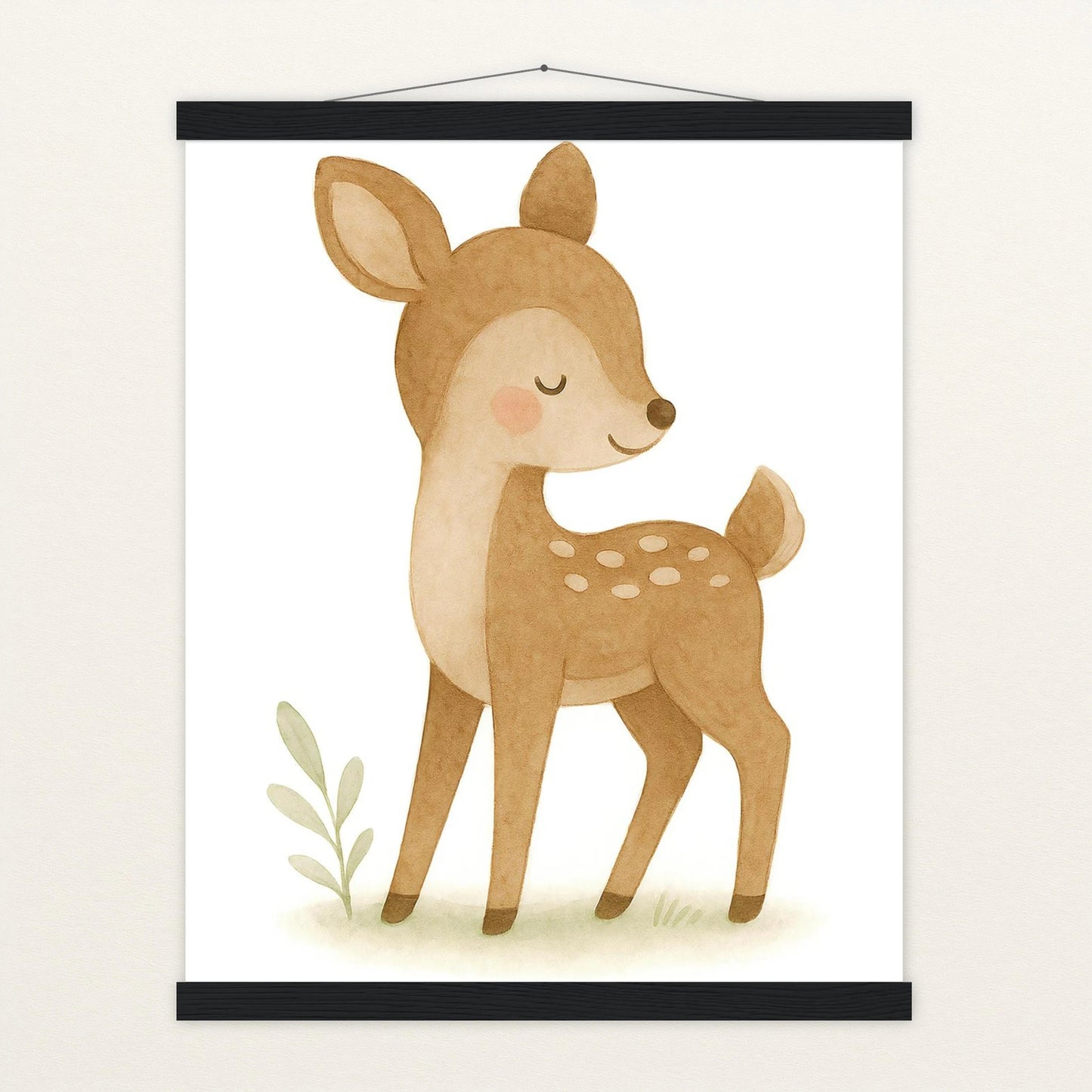 Ria das Reh Poster mit Leisten von tinylearner