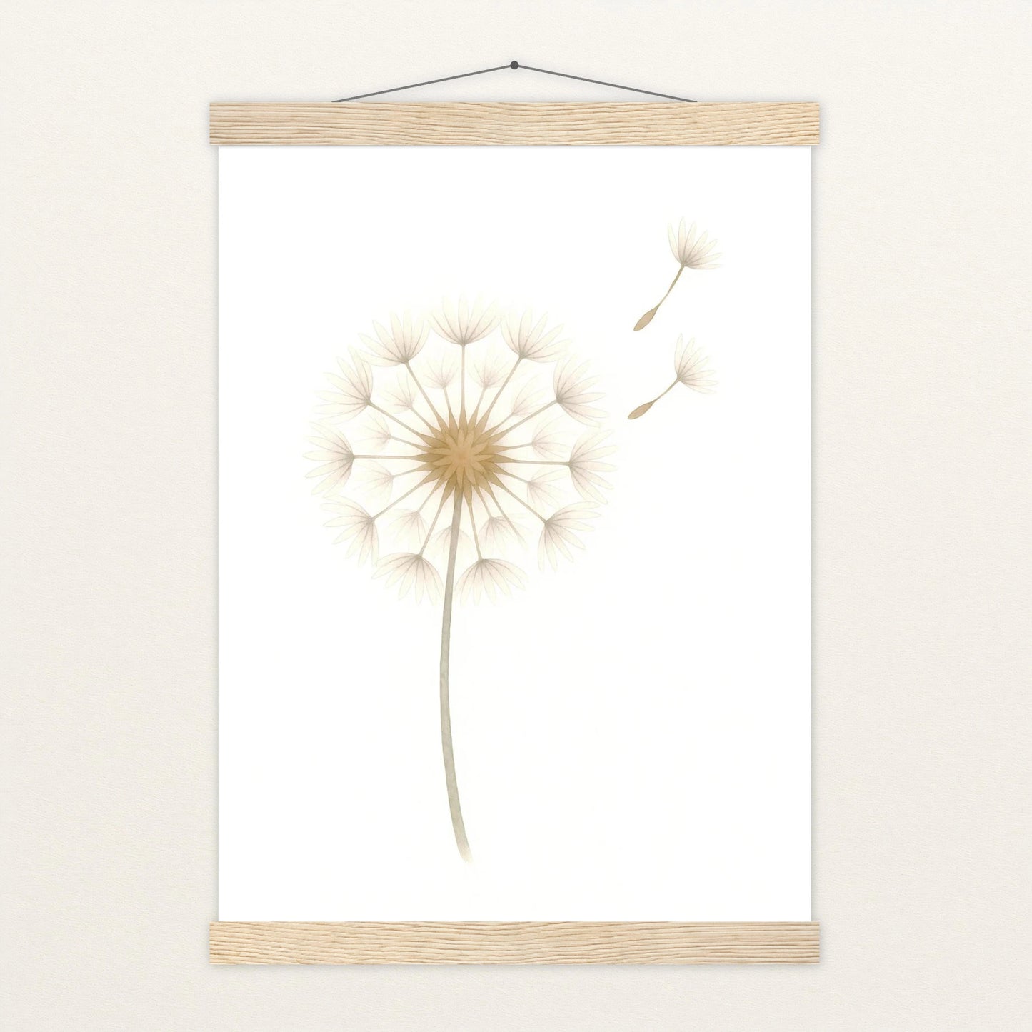 Löwenzahn Poster mit Leisten von tinylearner