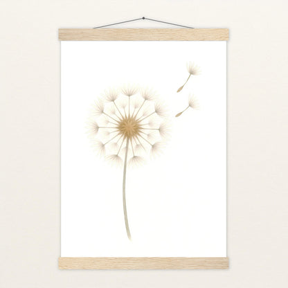 Löwenzahn Poster mit Leisten von tinylearner