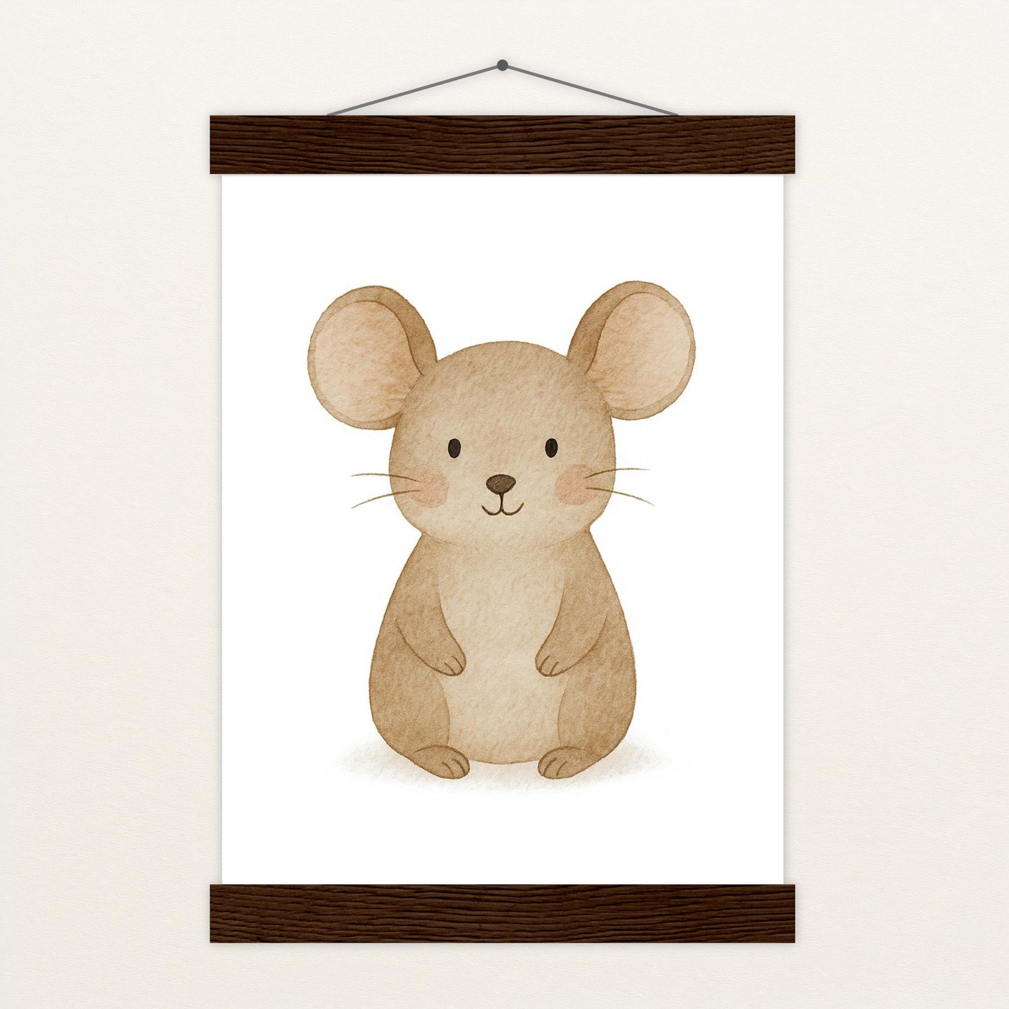 Mimi die Maus Poster mit Leisten von tinylearner