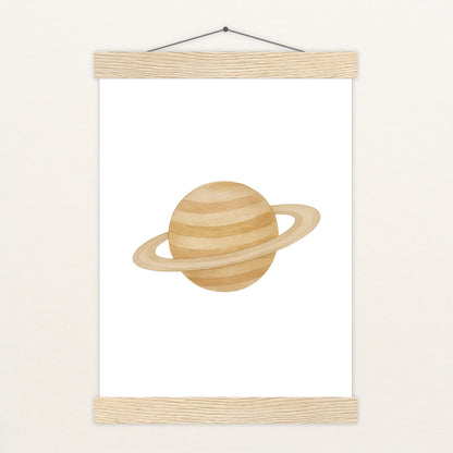 Saturn Poster mit Leisten von tinylearner