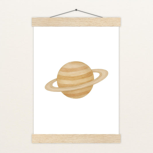 Saturn Poster mit Leisten von tinylearner