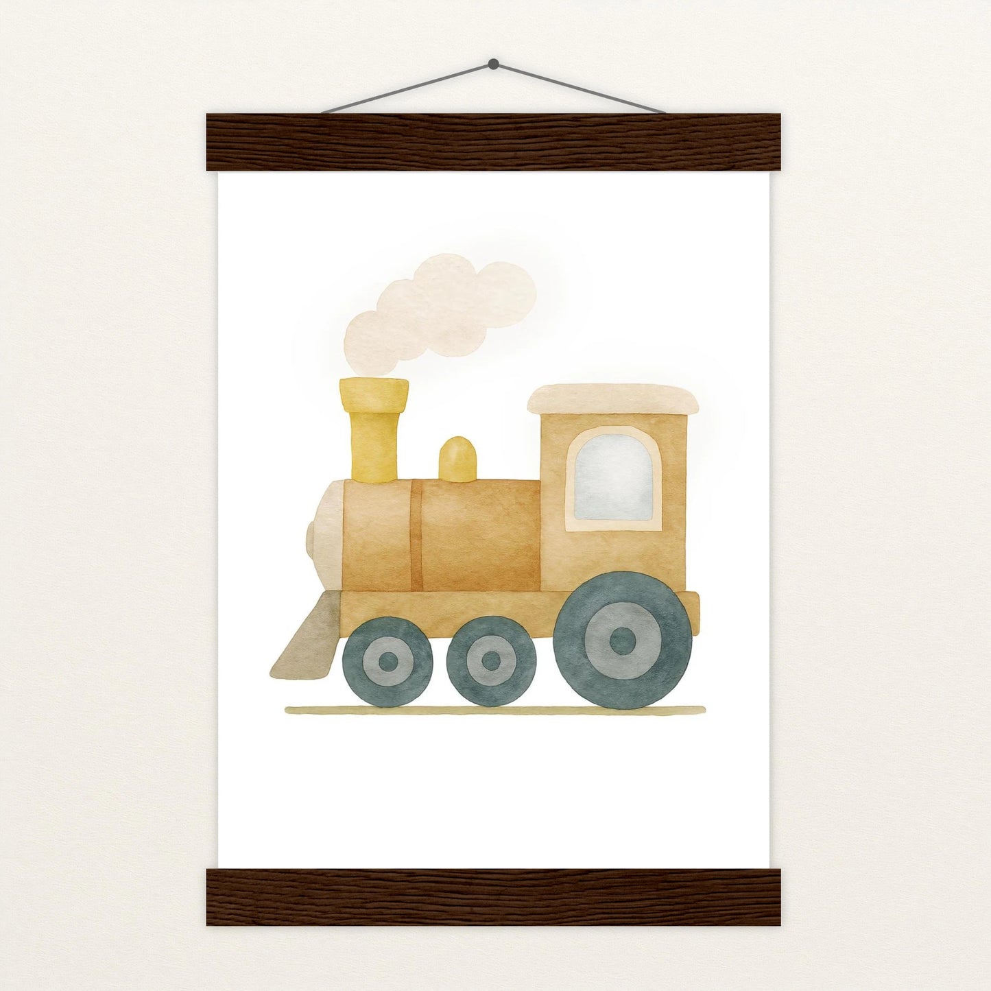 Lokomotive Poster mit Leisten von tinylearner