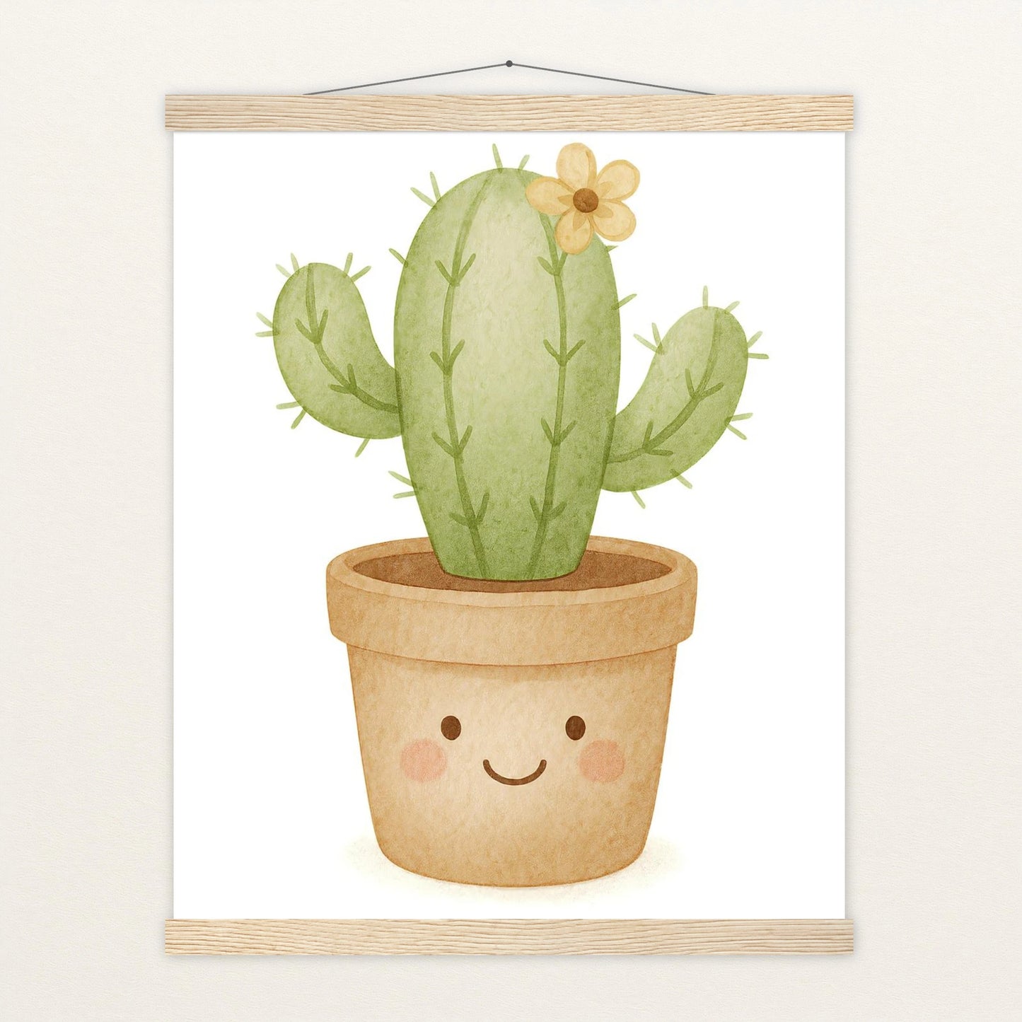 Kaktus Poster mit Leisten von tinylearner