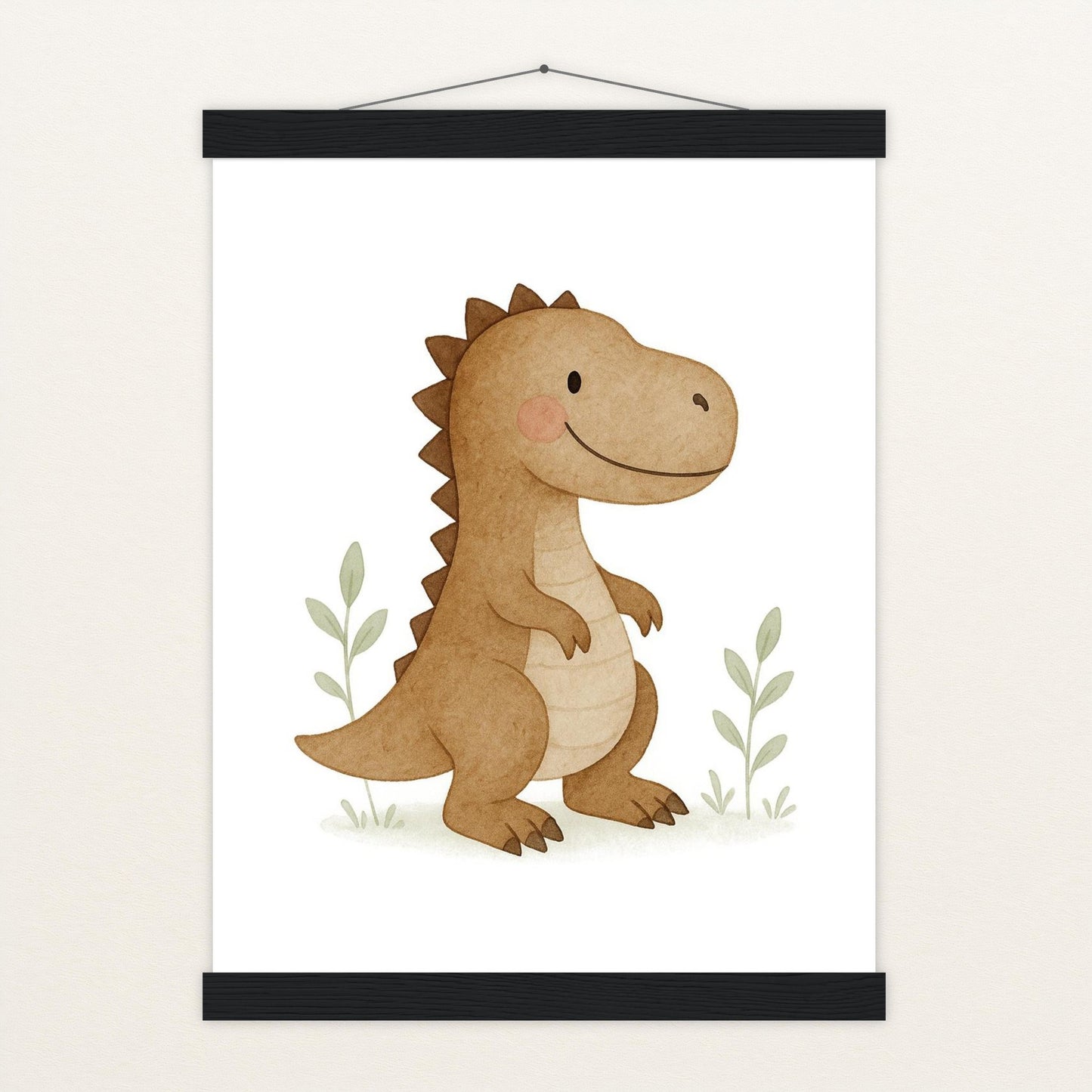Dinosaurier T-Rex Poster mit Leisten von tinylearner