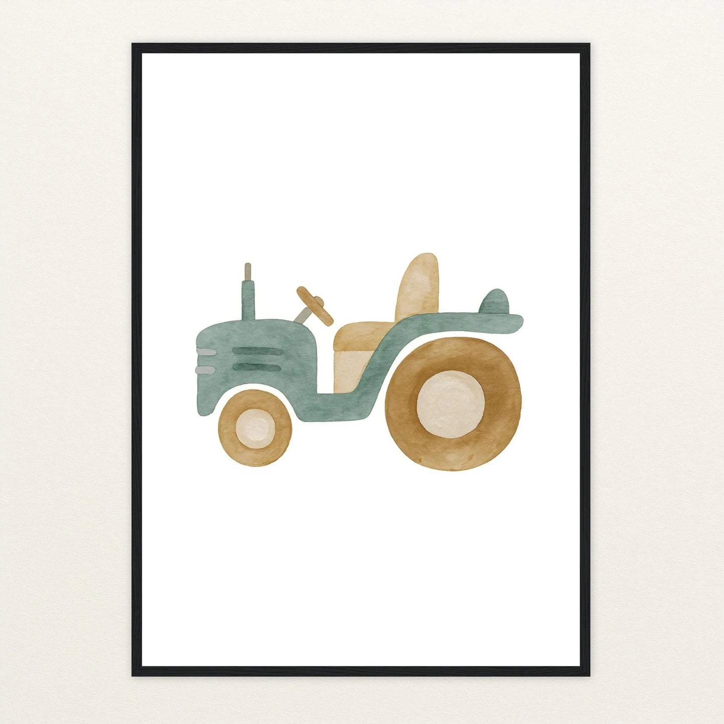 Traktor Poster mit Holzrahmen von tinylearner