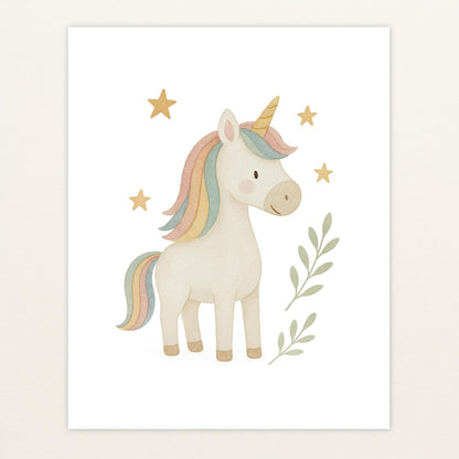 Luni das Einhorn Poster von tinylearner
