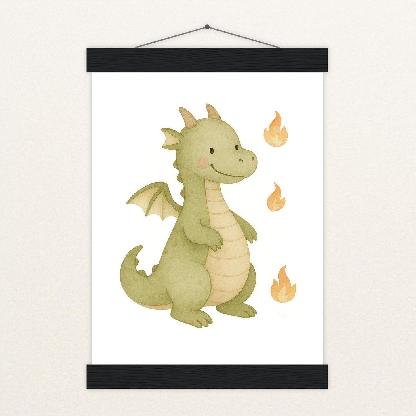 Drax der Drache Poster mit Leisten von tinylearner