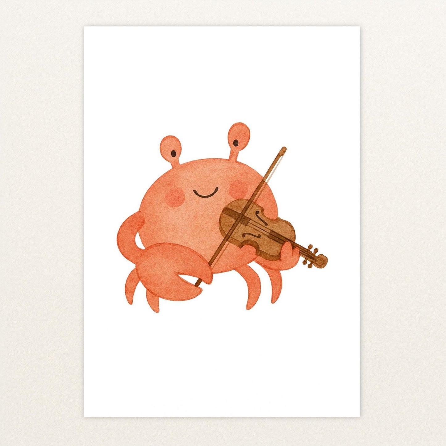 Krabbi der Krebs - Motiv: "Geige" Poster von tinylearner