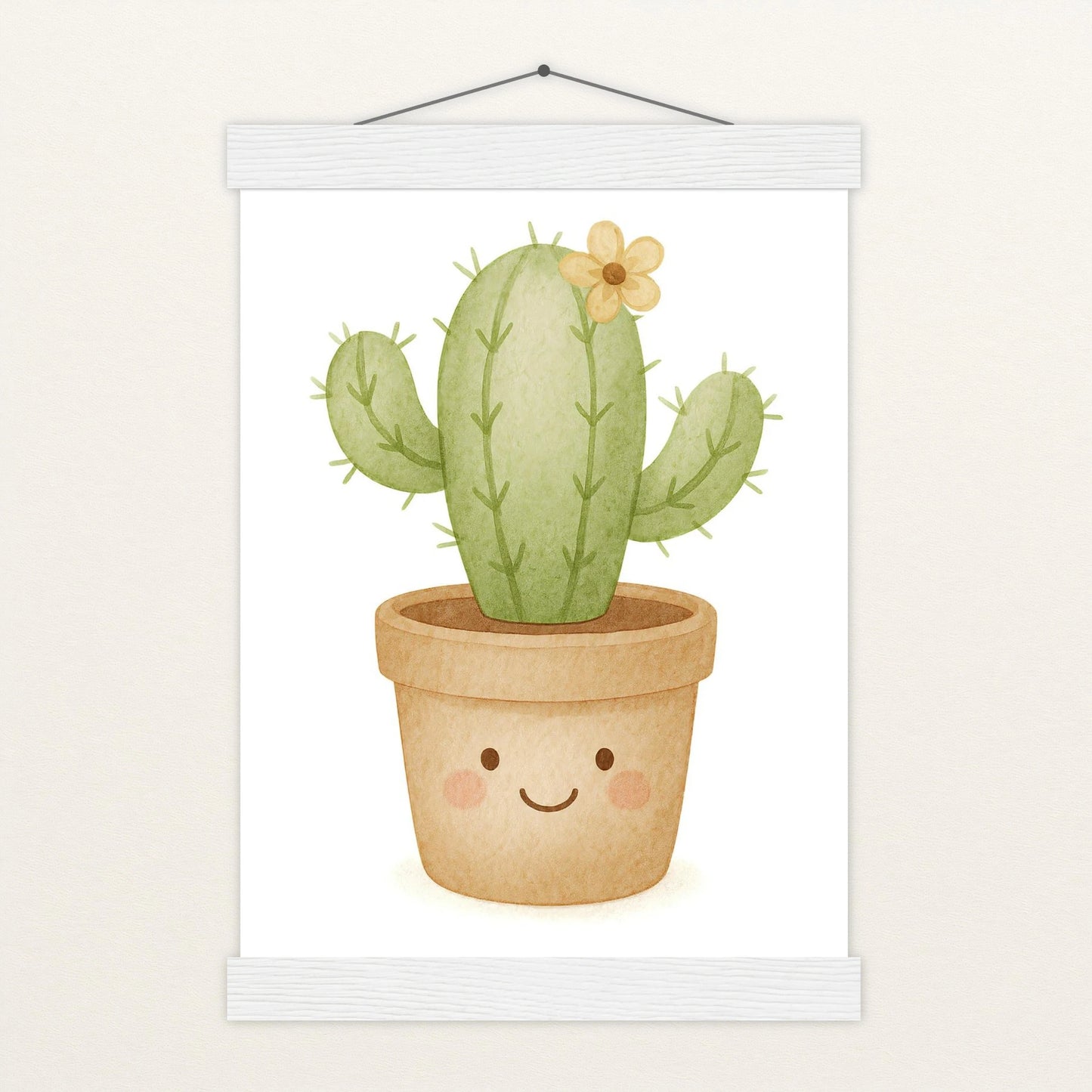 Kaktus Poster mit Leisten von tinylearner