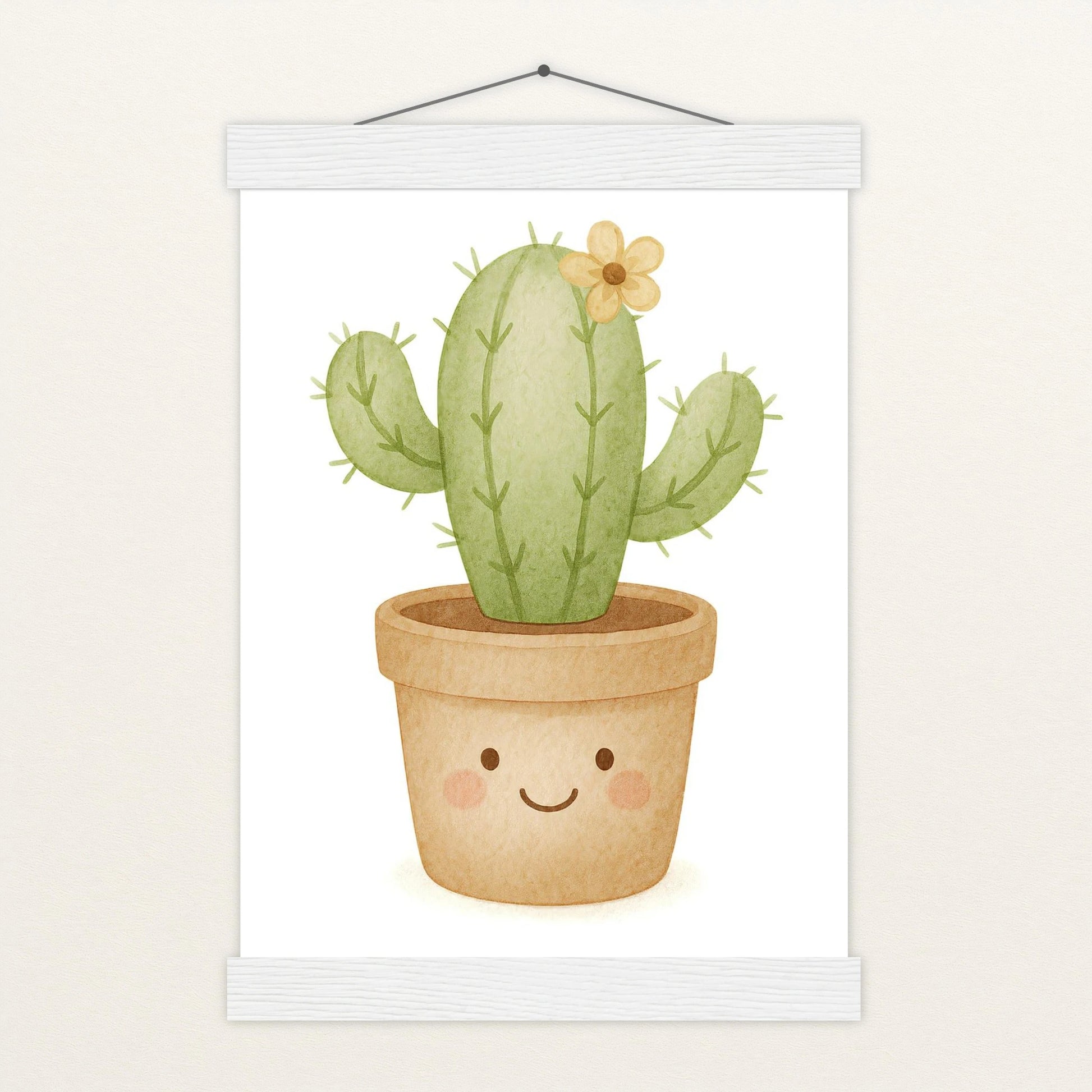 Kaktus Poster mit Leisten von tinylearner