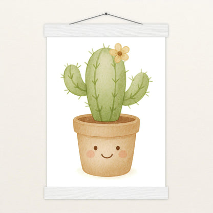 Kaktus Poster mit Leisten von tinylearner