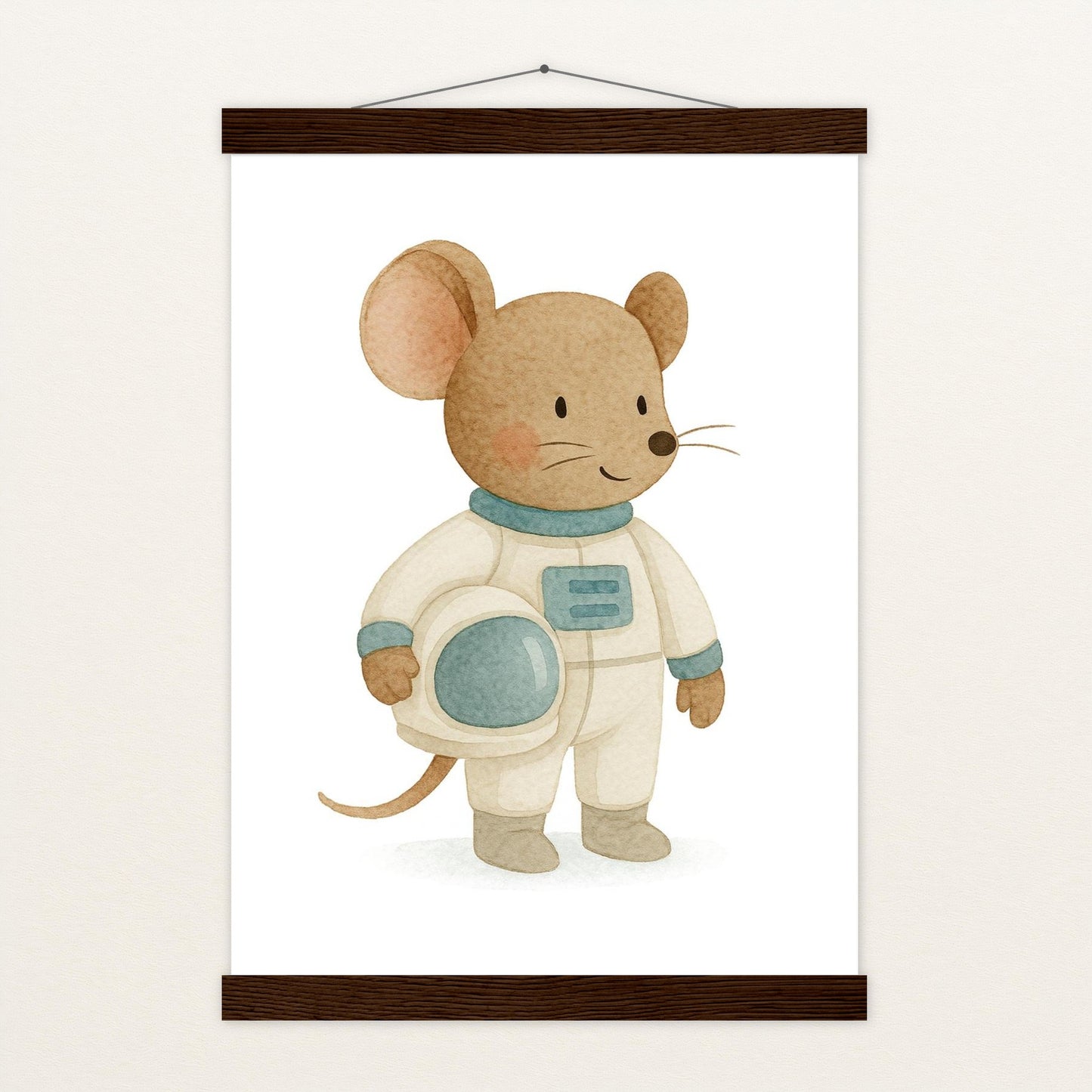 Mimi die Maus - Motiv: "Astronaut" Poster mit Leisten von tinylearner