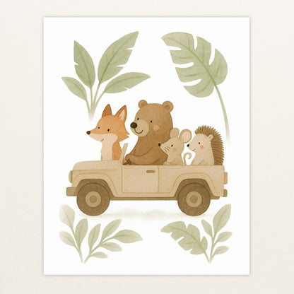 Tierfreunde - Motiv: "Safari" Poster von tinylearner