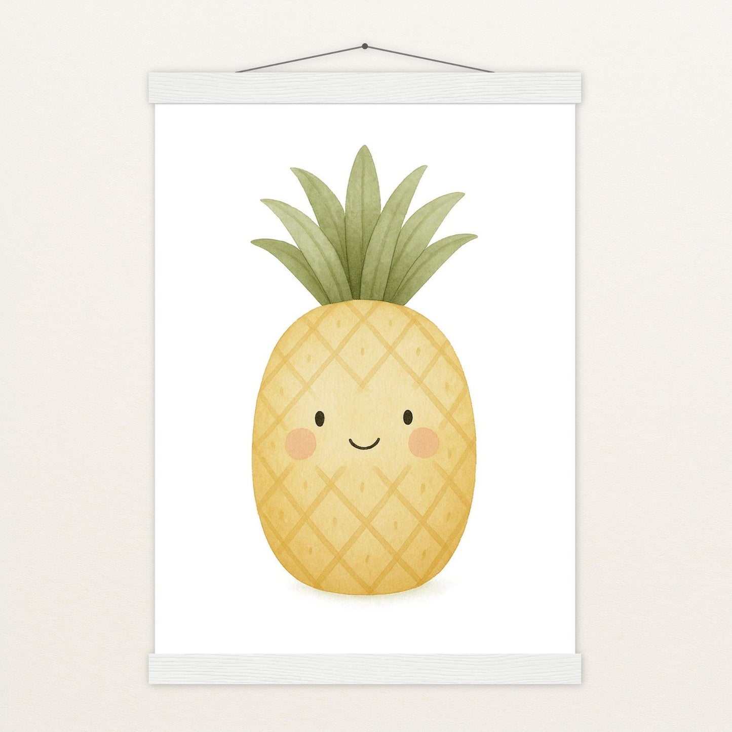 Obst: Ananas Poster mit Leisten von tinylearner