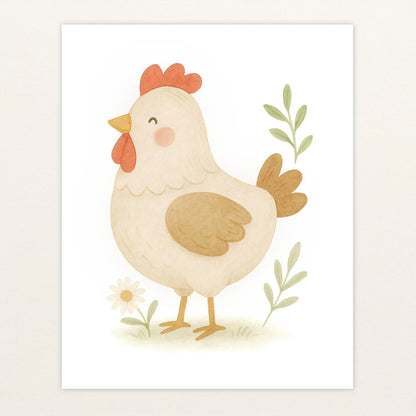 Hanni das Huhn Poster von tinylearner