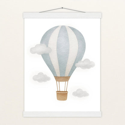 Heißluftballon Poster mit Leisten von tinylearner