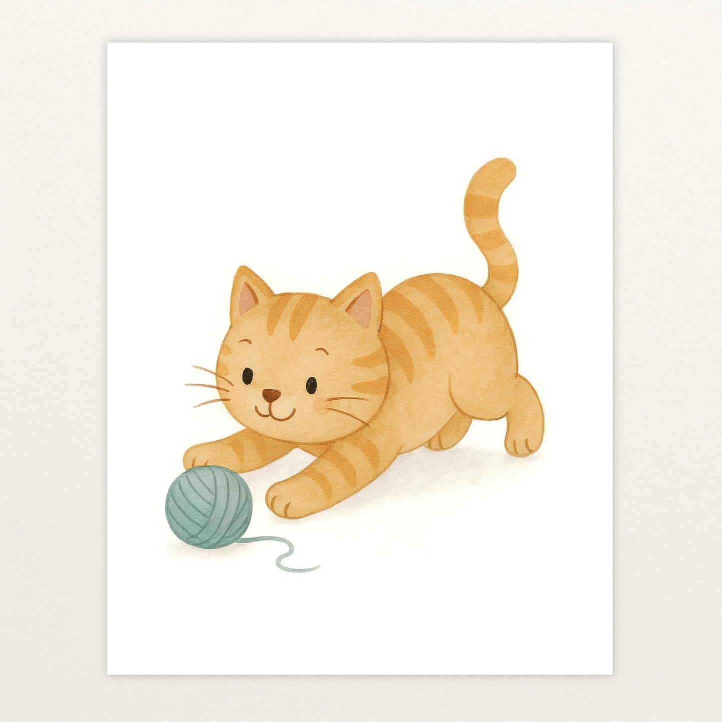 Kira die Katze - Motiv: "Wolle" Poster von tinylearner