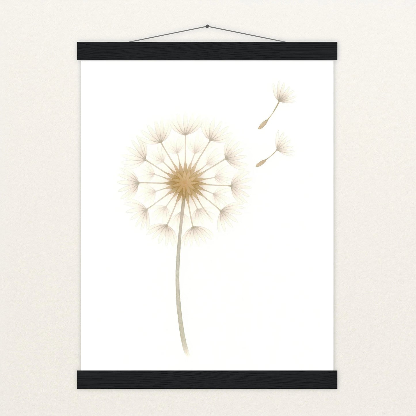 Löwenzahn Poster mit Leisten von tinylearner